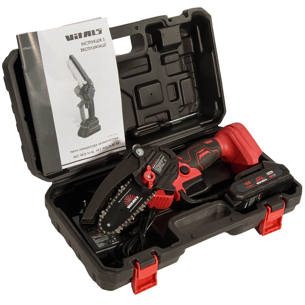 Пила ланцюгова акумуляторна Vitals AKZ 1810-1n Kit 000242175