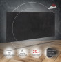 Керамічний електричний панельний обігрівач HEATS 1000Вт до 20кв.м Anthracite/Антрацит зі шнуром HEATS-1000-A