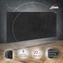 Керамічний електричний панельний обігрівач HEATS 1000Вт до 20кв.м Anthracite/Антрацит з терморегулятором HEATS-1000R-A