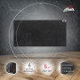 Керамічний електричний панельний обігрівач HEATS 200Вт до 5кв.м Anthracite/Антрацит з терморегулятором HEATS-200R-A