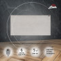 Керамічний електричний панельний обігрівач HEATS 200Вт до 5кв.м Loft/Лофт з терморегулятором на вилці HEATS-200TR-L