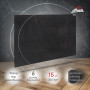Керамічний електричний панельний обігрівач HEATS 700Вт до 14кв.м Anthracite/Антрацит під монтаж HEATS-700M-A