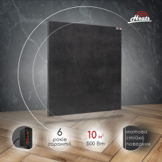 Керамічний обігрівач Heats 500 Anthracite з терморегулятором