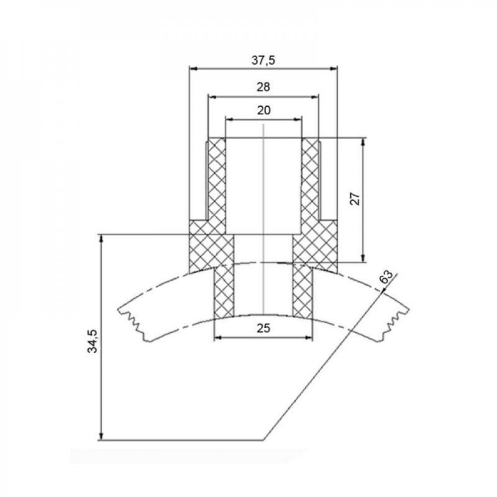 Сварочное седло PPR Blue Ocean 63х20 SD00003900
