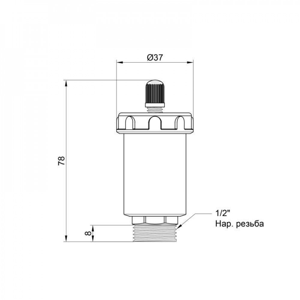 Повітровідвідник автоматичний Icma 1/2" №709 SD00004118