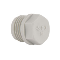 Заглушка PPR Blue Ocean з різьбою 20х1/2" ЗР