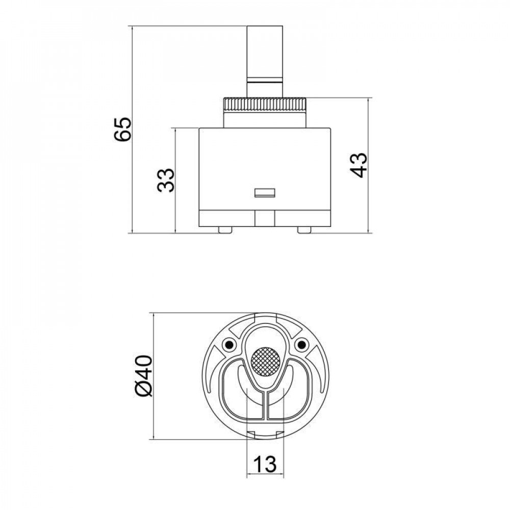 Картридж для смесителя Qtap Spojeni 40 мм QT40MM SD00004984