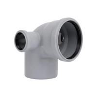 Колено канализационное TA Sewage 50х110х50х110, 90°