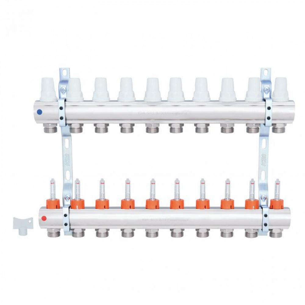 Коллектор Icma 1" 10 выходов, с расходомерами №K013 SD00005248