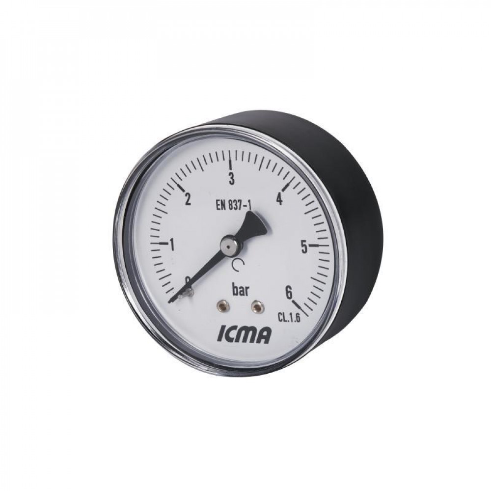 Манометр Icma 1/4" 0-6 бар, заднє підключення №243 SD00006073