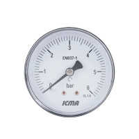Манометр Icma 1/4" 0-6 бар, заднее подключение №243