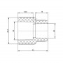 Муфта PPR Blue Ocean 32х20 редукційна SD00006348