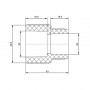Муфта PPR Blue Ocean 32х25 редукційна SD00006349