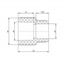 Муфта PPR Blue Ocean 40х25 редукційна SD00006351
