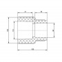 Муфта PPR Blue Ocean 110х90 редукційна SD00006374