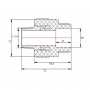 Муфта PPR Blue Ocean 40х1" 1/4 ЗР SD00006396