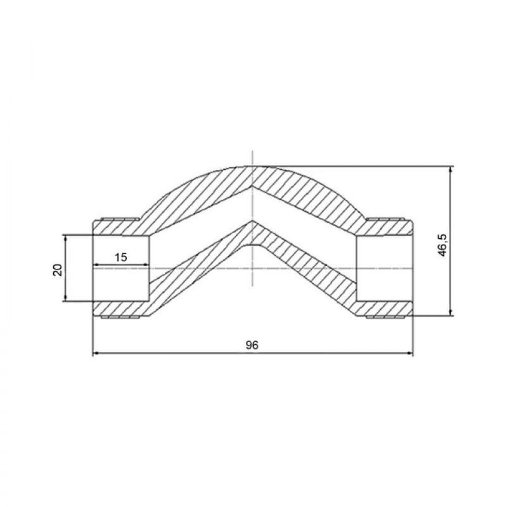 Обвід короткий PPR Blue Ocean 20 SD00006728