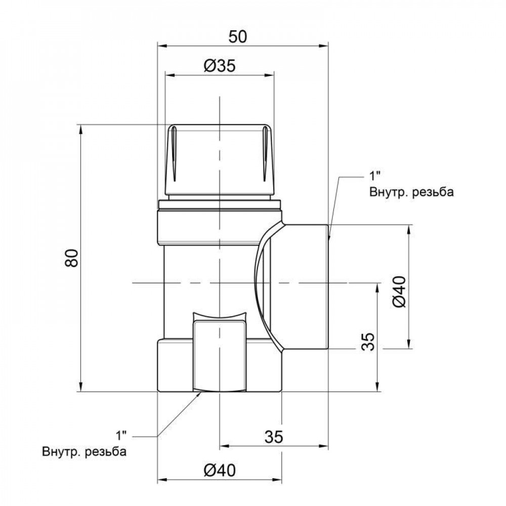 Запобіжний клапан Icma 1" ВР 3 бар №241 SD00007431