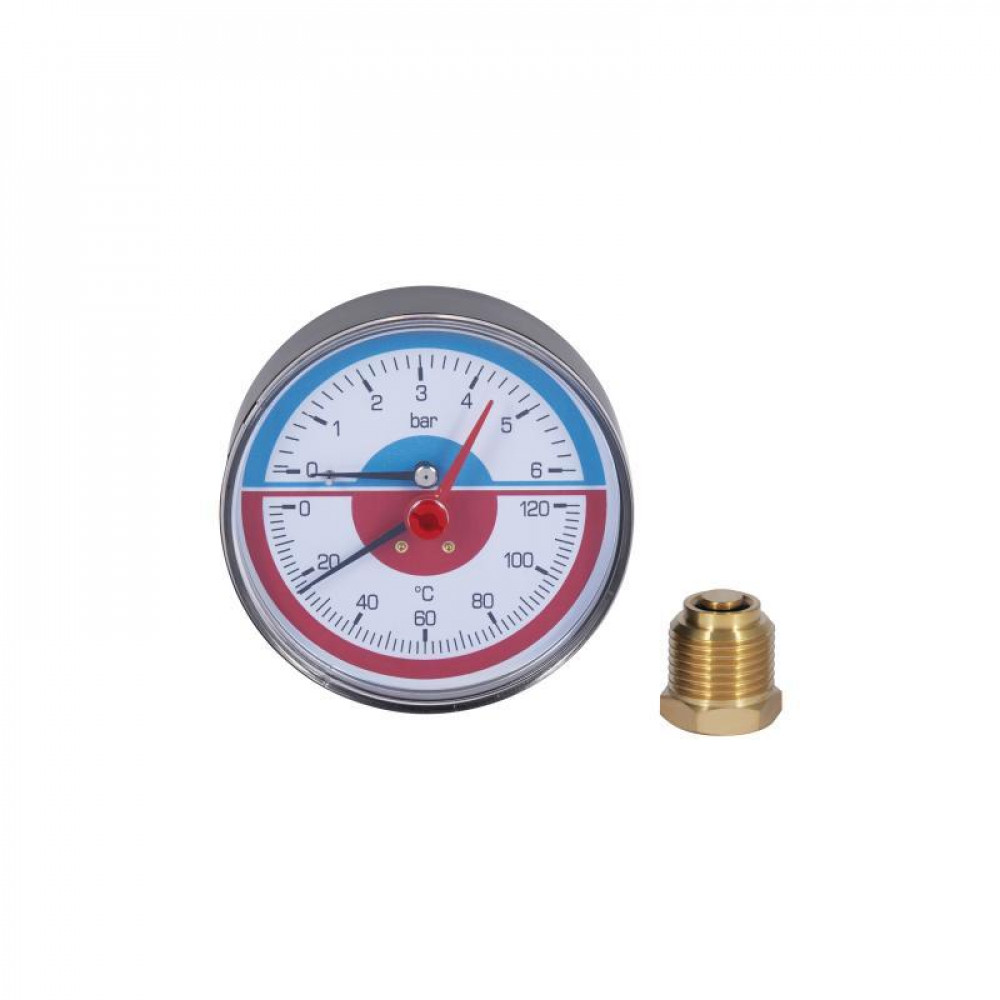 Термоманометр Icma 1/2" 0-6 бар, заднє підключення №259 SD00008818