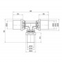 Трійник прес Icma 20х16х20 №406 SD00009049