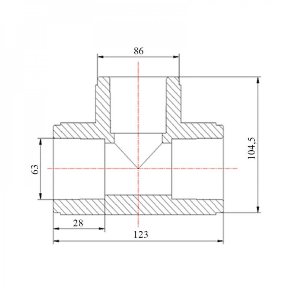Трійник PPR Blue Ocean 63 SD00009202