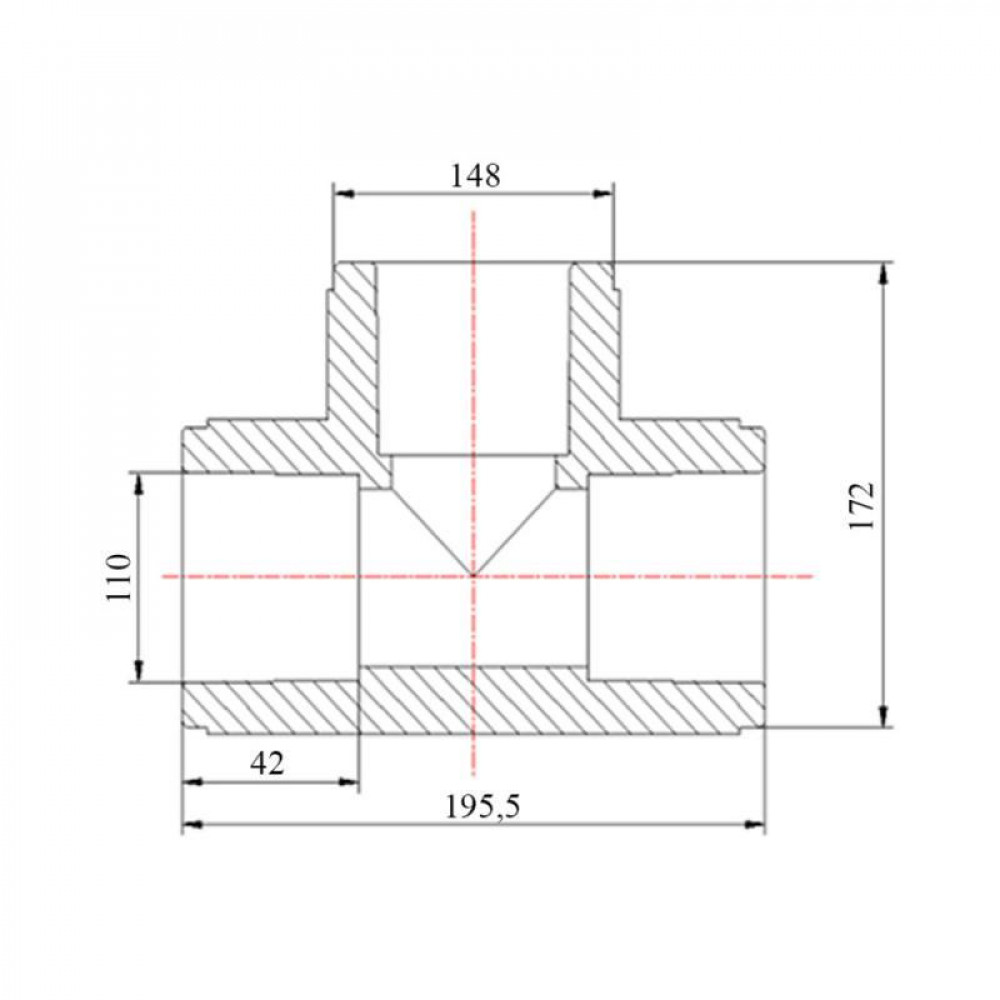 Тройник PPR Blue Ocean 110 SD00009205