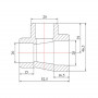 Тройник PPR Blue Ocean 25х20х20 SD00009206