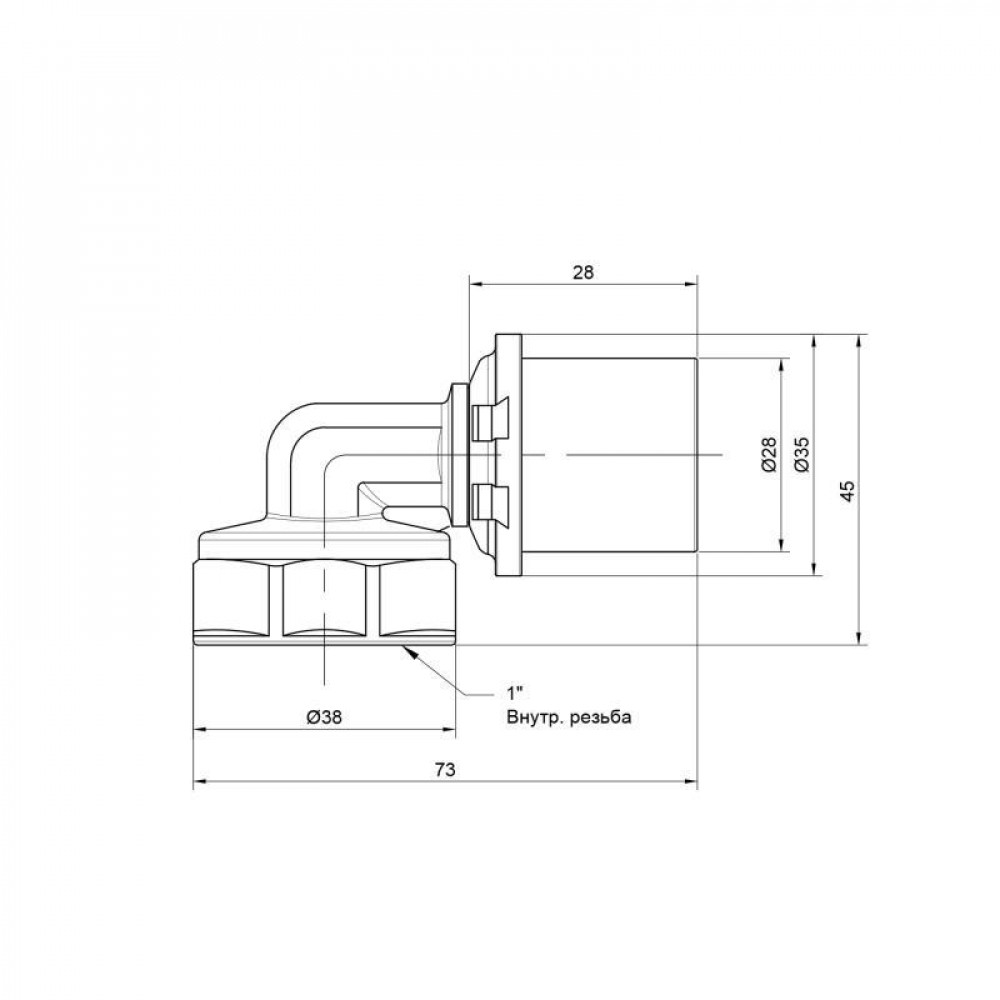 Кутик прес Icma 26х1" ВР №405 SD00009791