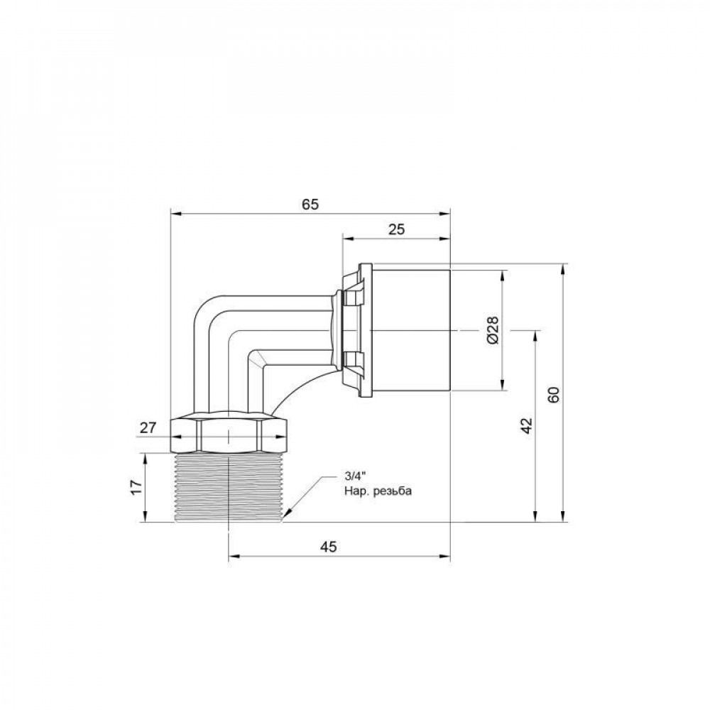 Кутик прес Icma 26х3/4" ЗР №404 SD00009831
