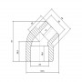 Кутик PPR Blue Ocean 32, 45° ВЗ SD00009957