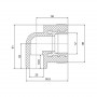 Кутик PPR Blue Ocean 25х1/2", 90° ВР SD00009988