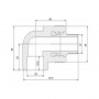 Кутик PPR Blue Ocean 25х3/4", 90° ЗР SD00009991