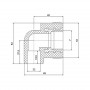 Кутик PPR Blue Ocean 32х1", 90° ВР SD00009996