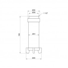 Фільтруючий картридж Icma для фільтрів 1"х1" 1/4 №752