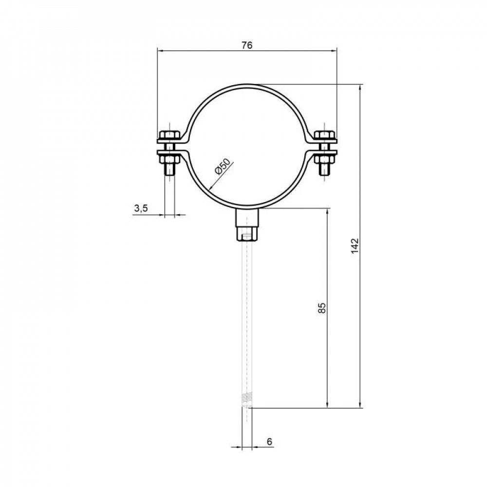 Хомут TA Sewage 50 SD00010500