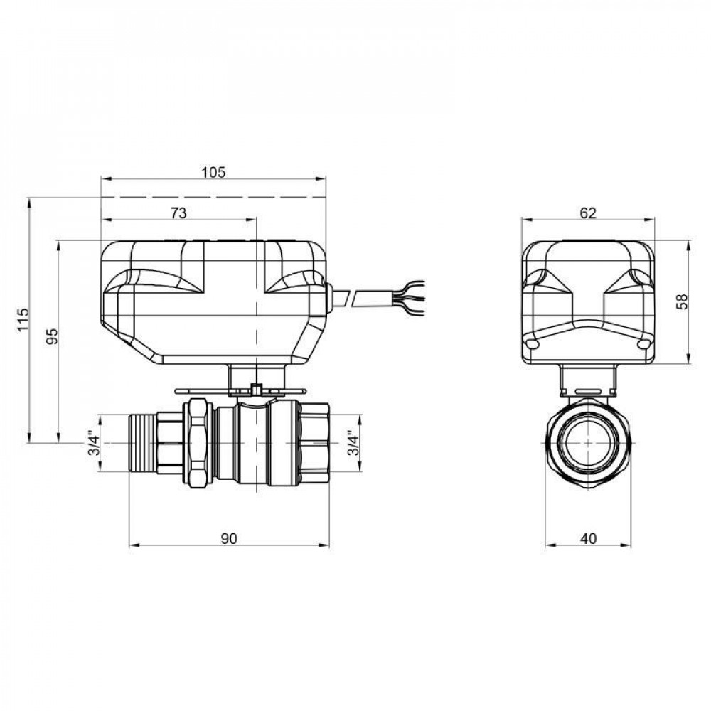 Кран шаровой зонный Icma 3/4" №341 SD00010541
