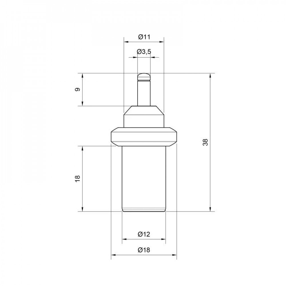 Термоэлемент Icma для антиконденсационного клапана 45°C №9311 SD00020798