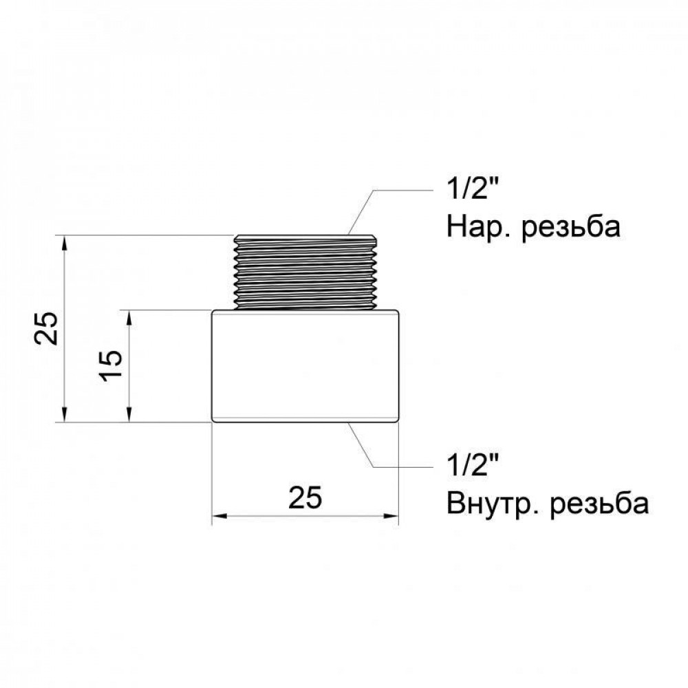 Удлинитель Icma 15х1/2" №19 SD00020806