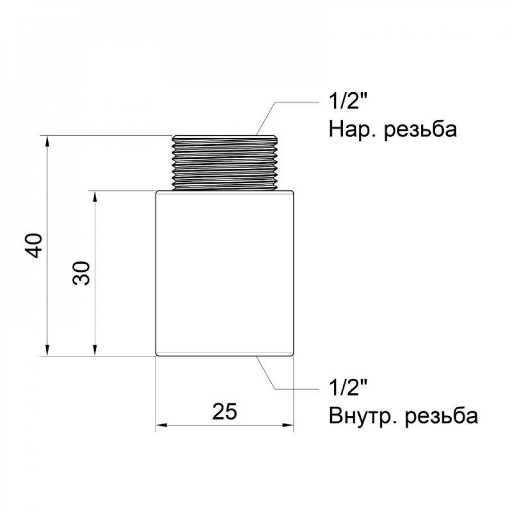 Удлинитель Icma 30х1/2" №19 SD00020809