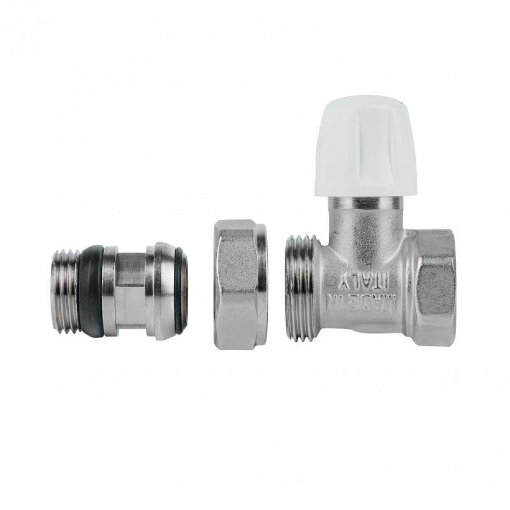 Кран радіаторний Icma 1/2" з антипротіканням прямий без ручки №815+940 SD00021130