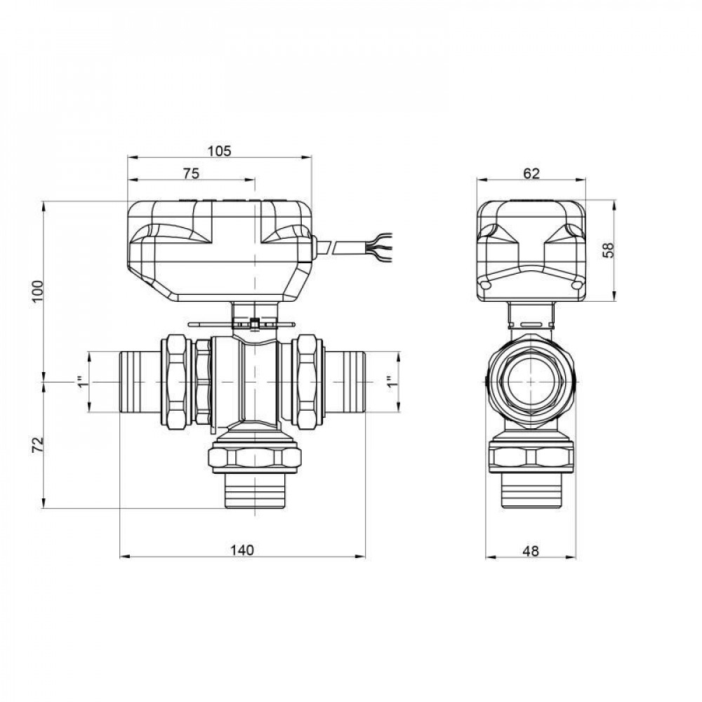 Кран кульовий зонний Icma 1" №343 SD00021677