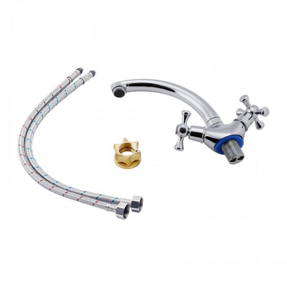 Змішувач для кухні Lidz Lamb 272F двохвентильний LDLAM272FCRM22018 Chrome SD00028115