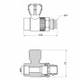 Кран кульовий радіаторний PPR Thermo Alliance 25х3/4" прямий SD00029239