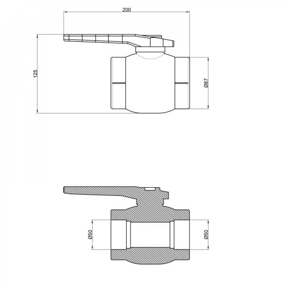 Кран кульовий PPR Thermo Alliance 50 SD00029246