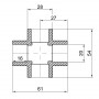Хрестовина PPR Thermo Alliance 20 SD00029266
