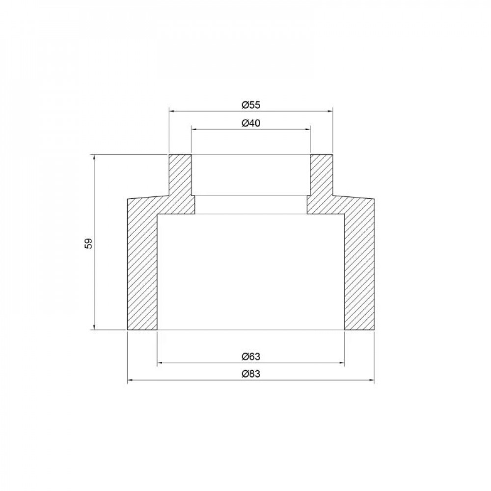 Муфта PPR Thermo Alliance 63х40 SD00029315