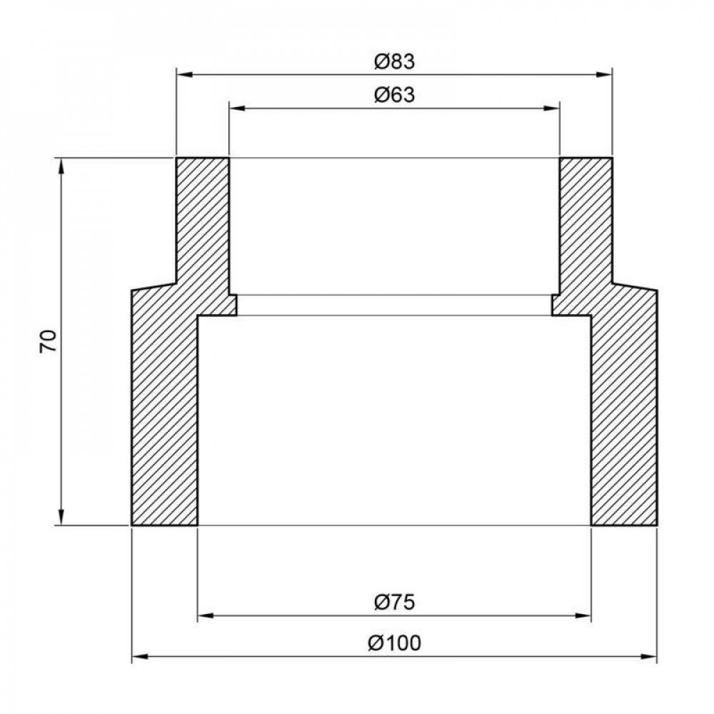 Муфта PPR Thermo Alliance 75х63 SD00029320