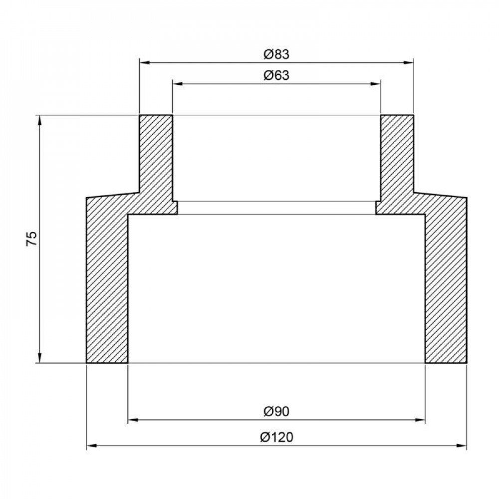Муфта PPR Thermo Alliance 90х63 SD00029323