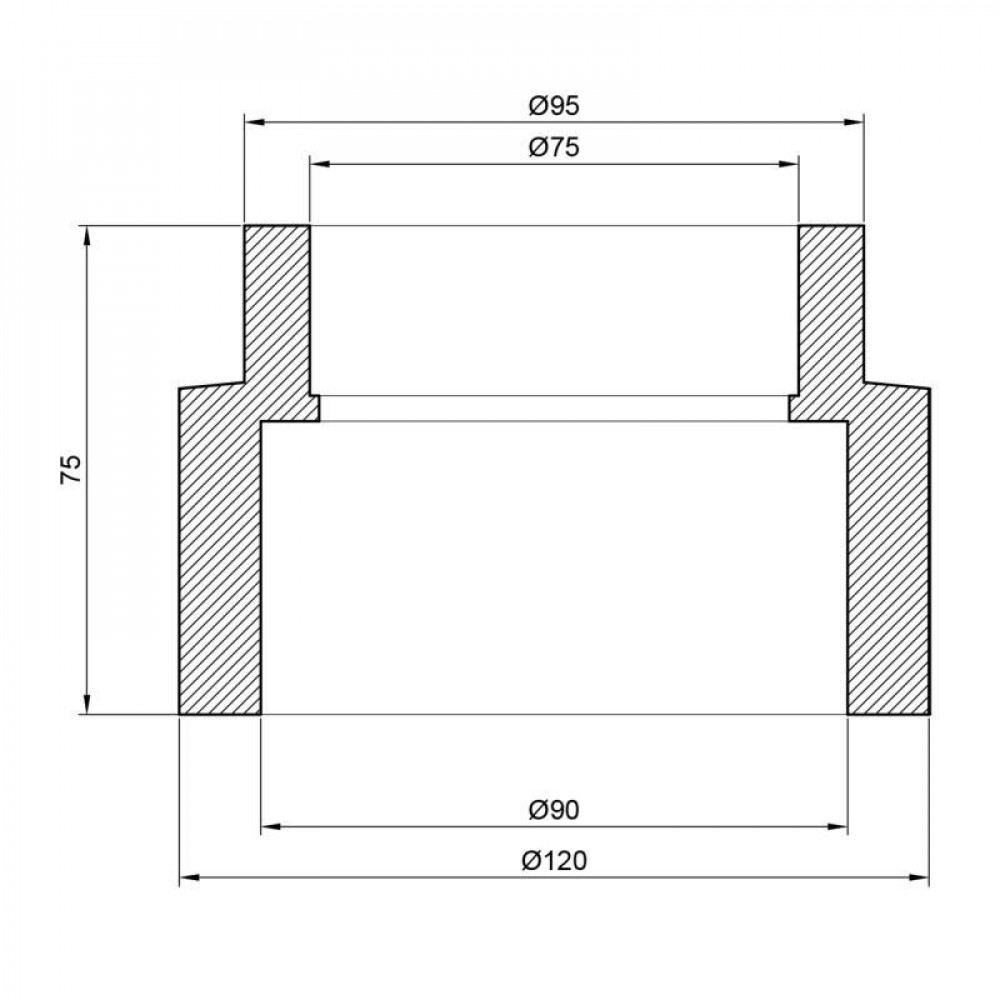 Муфта PPR Thermo Alliance 90х75 SD00029324