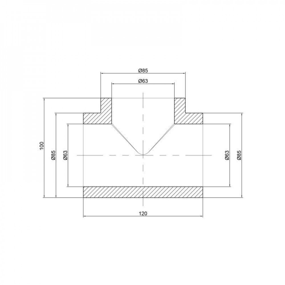 Трійник PPR Thermo Alliance 63 SD00029355